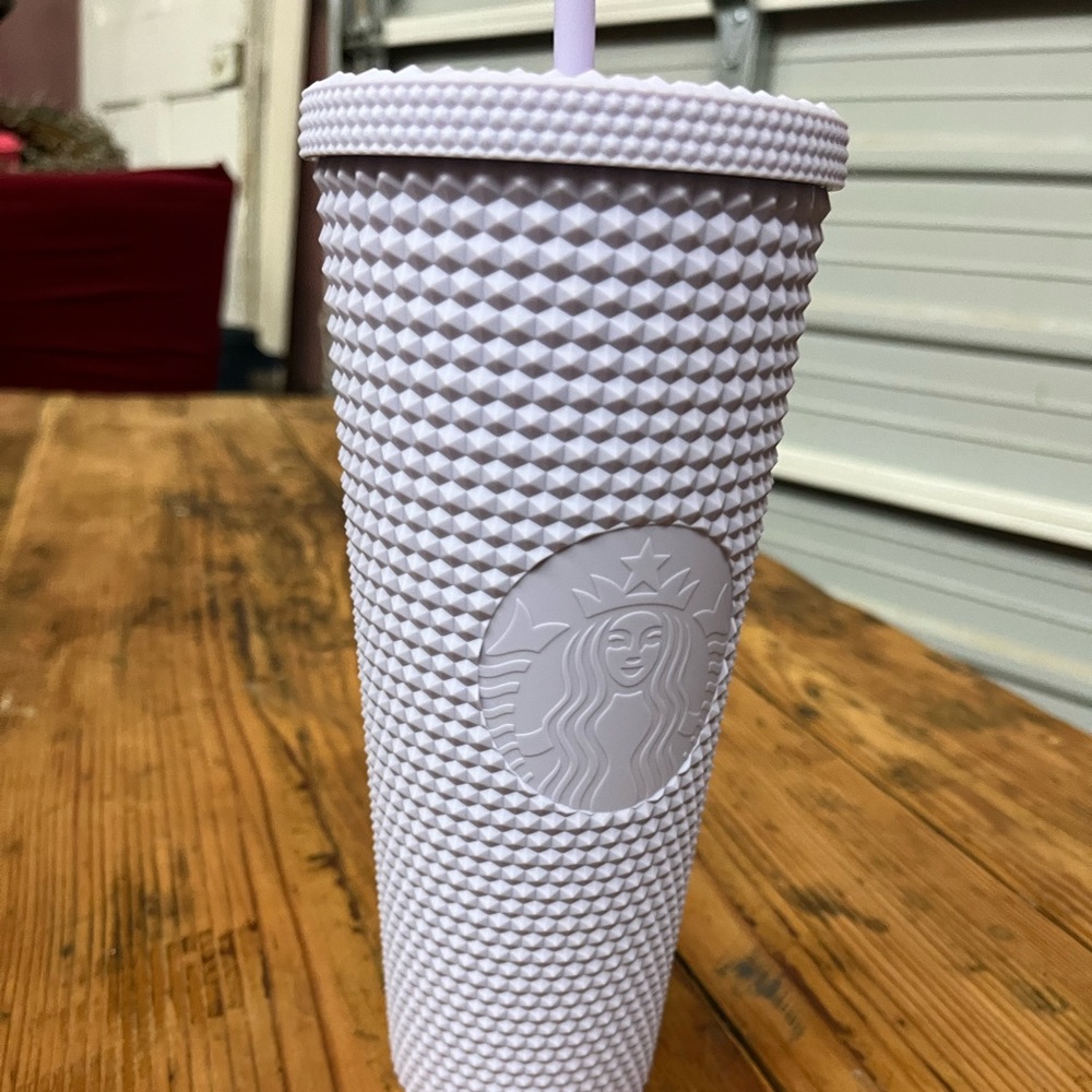 Lavender Starbucks studded tumbler